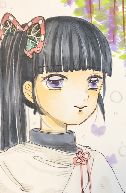 自作イラスト/鬼滅の刃/栗花落カナヲ